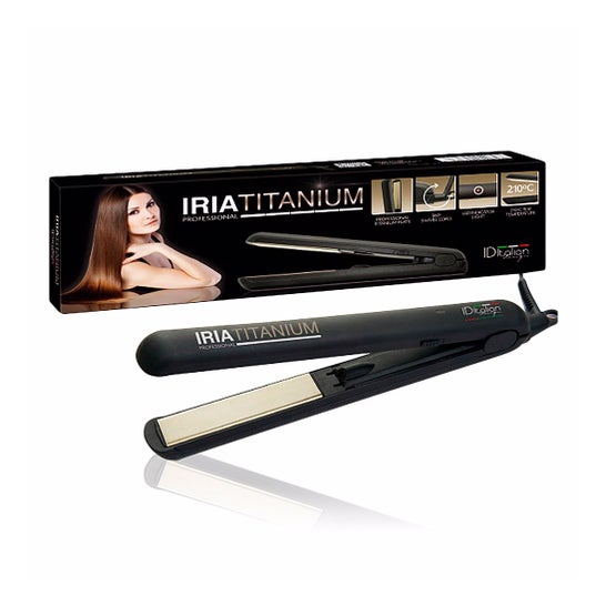 ID Italian Design Lisseur de Cheveux Professionnel Iria Titanium 1ut