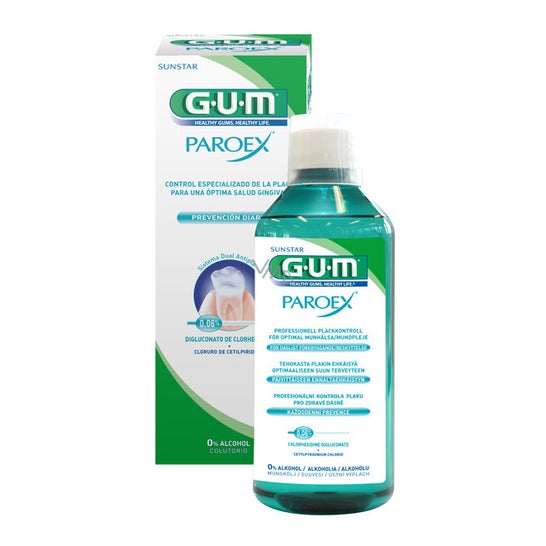 GUM Paroex prévention bain de bouche 500ml
