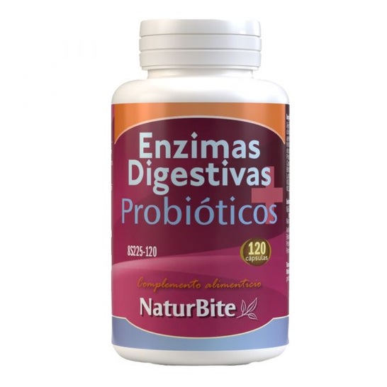 Naturbite Enzimas Digestivas+Probioticos 120caps