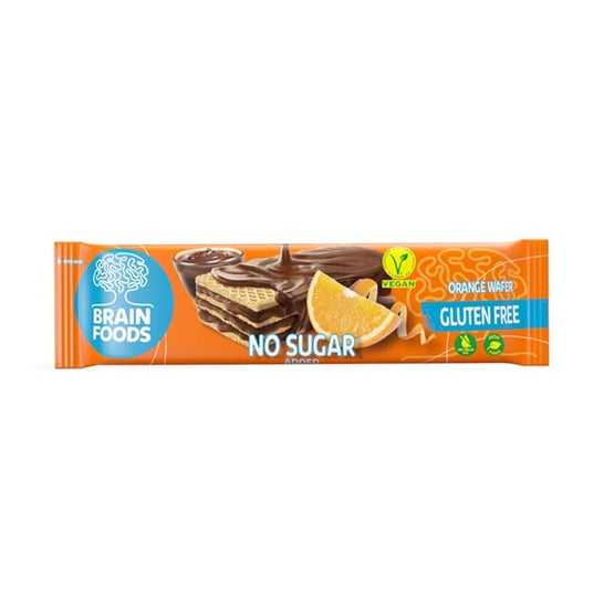 Brain Foods Wafer Orange Sans Sucre Sans Gluten 40g