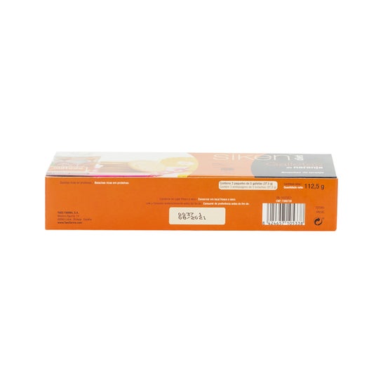 Siken Diet Biscuits à l'Orange 15 unités