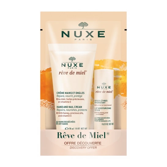 Nuxe Rêve de Miel Crème Mains Et Ongles + Stick Lèvres Hydratant