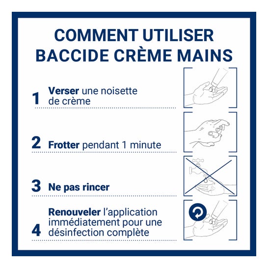 Baccide La Crème Mains Hydroalcoolique 50ml