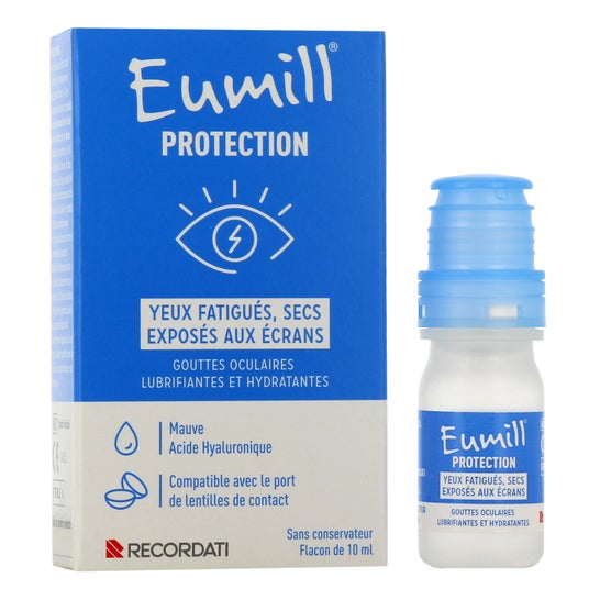 Eumill Protection Yeux Fatigués Secs Exposés aux Écrans 10 ml