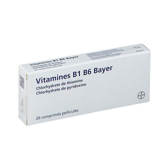 Bayer Vitamines B1 B6 20 Comprimés