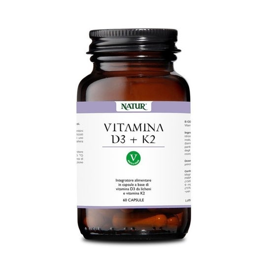 Natur Vitamine D3 + K2 60caps
