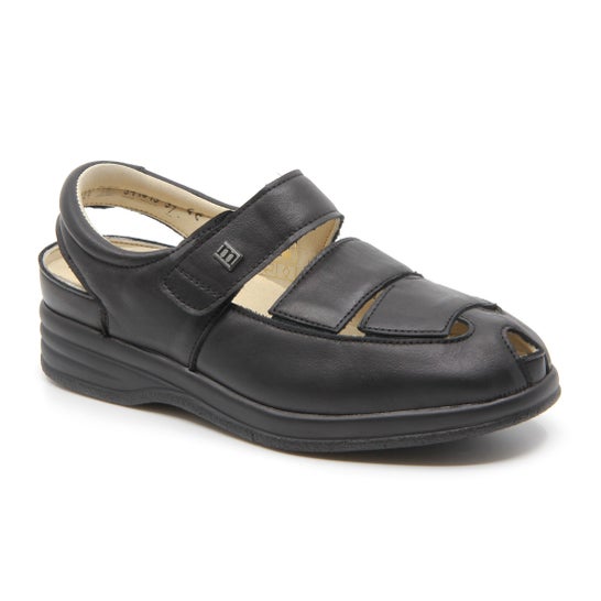 Mabel Shoes Sandale de Peau Noir Taille 37 1 Paire