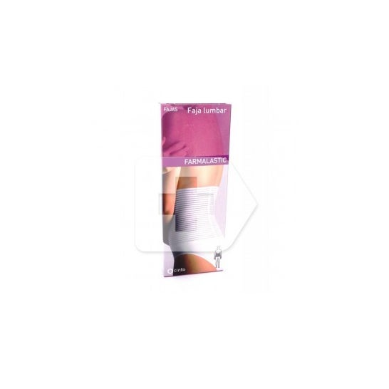 Farmalastic lumbar girdle white velcro T-4 1 pc