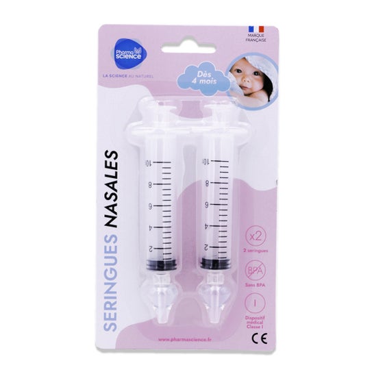 Pharmascience Seringues nasales bébé 2 unités