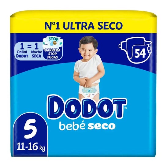 Dodot Pañales Talla 5 11-16kg 54uds Dodot Pañales Talla 5 11-16kg 54uds