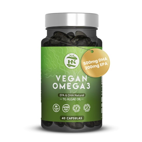 HN Vegan Omega 3 EPA & DHA Natural Huile d'Algues 40 caps