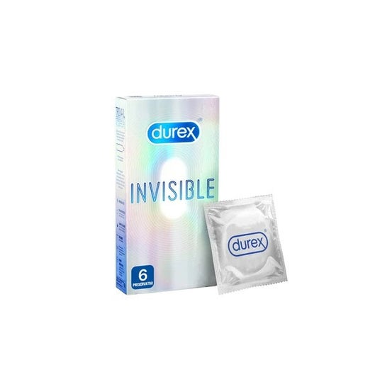 Durex Invisible Extra Lubricado 6uds