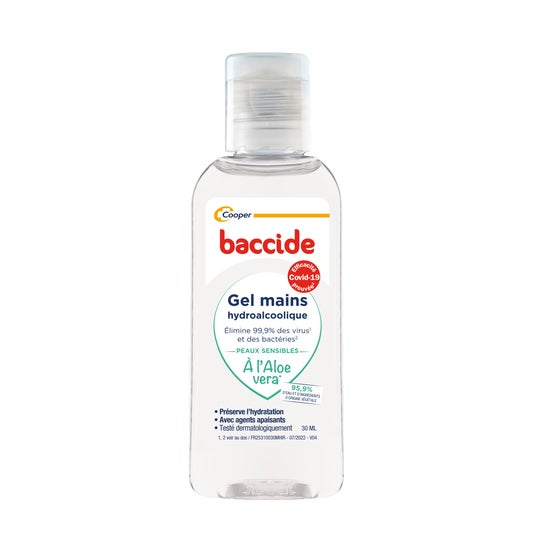 Baccide Gel Mains Hydroalcoolique Peaux Sensible 30ml
