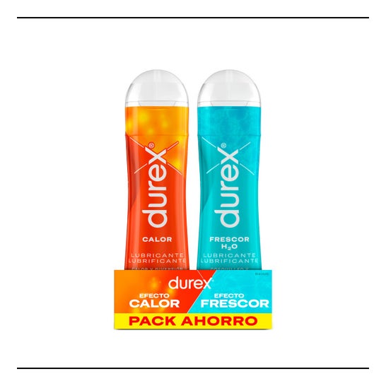 Durex Pack Lubrifiant Chaleur + Fraîcheur H2O 2x50ml