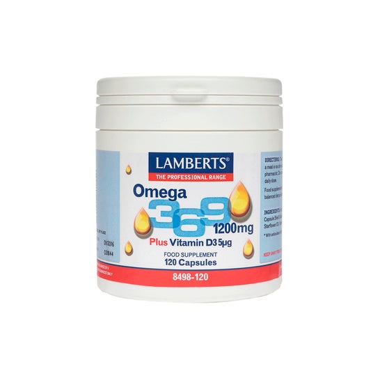 Lamberts Omega-3,6,9+ Vitamine D3 120 Capsules