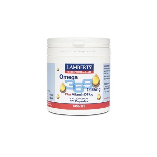 Lamberts Omega-3,6,9+ Vitamine D3 120 Capsules