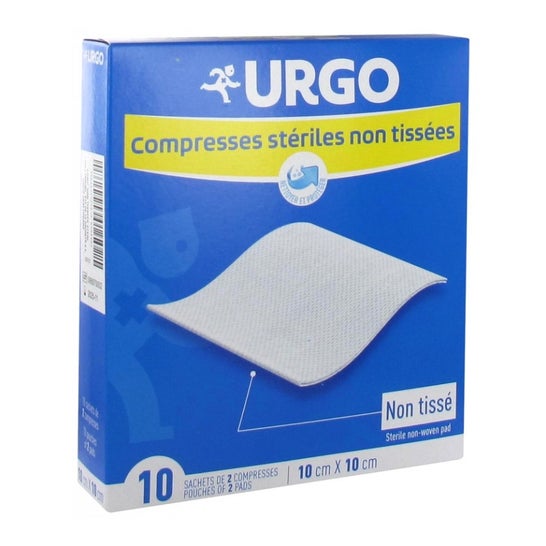 Compresses stériles non tissé Urgo 7,5x7,5 nettoie les plaie