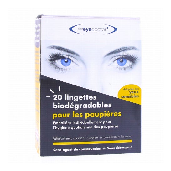 The Eye Doctor Lingettes Biodégradables Paupières 20uts