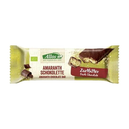 Allos Black Chocolate Amaranth Bar 25g