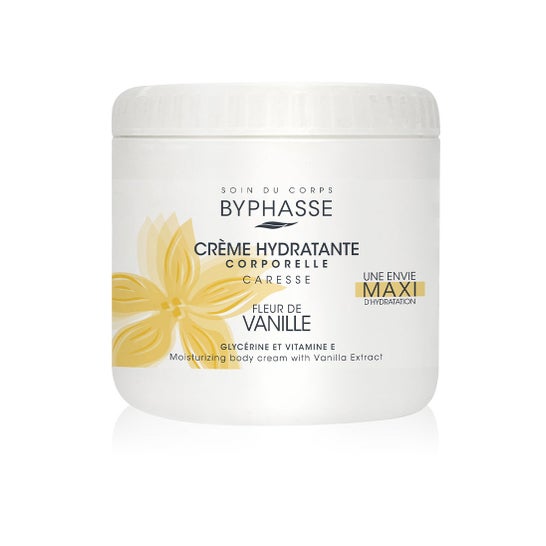 Byphasse Crème Corporelle Hydratante Vanille 500ml