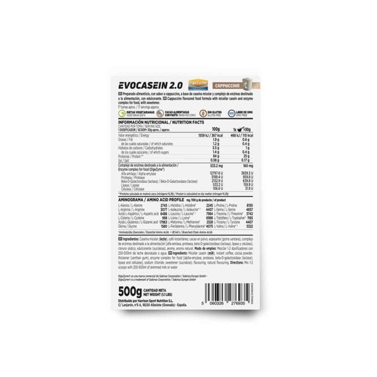 HSN Evocasein 2.0 Caseína Micelar + Digezyme® Cappuccino 500g