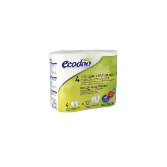 Papier toilette Ecodoo 100% fibres recyclées 4pcs