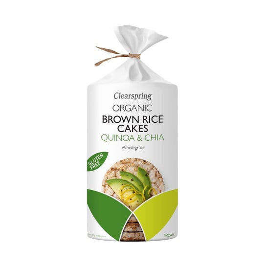 Clearspring Tarte Riz Complet Blé Quinoa Chia Bio Vegan 120g