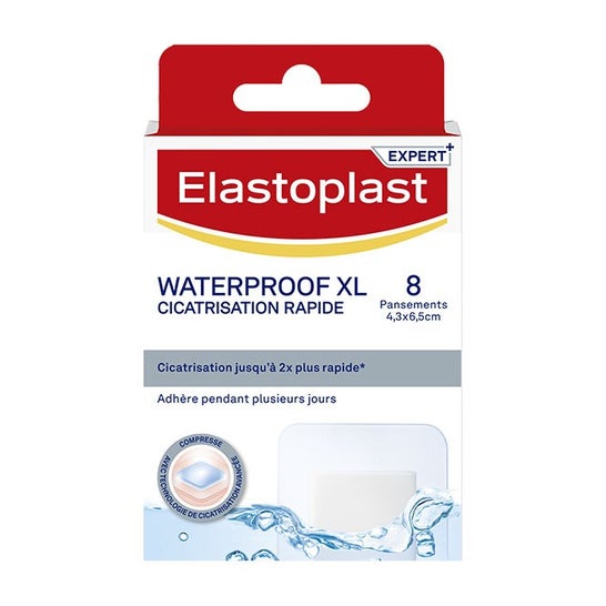 Elastoplast Waterproof XL Cicatrisation Rapide Pansement 8uts