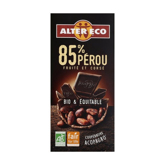 Alter Eco Chocolate Negro 85% Peru Bio 100g
