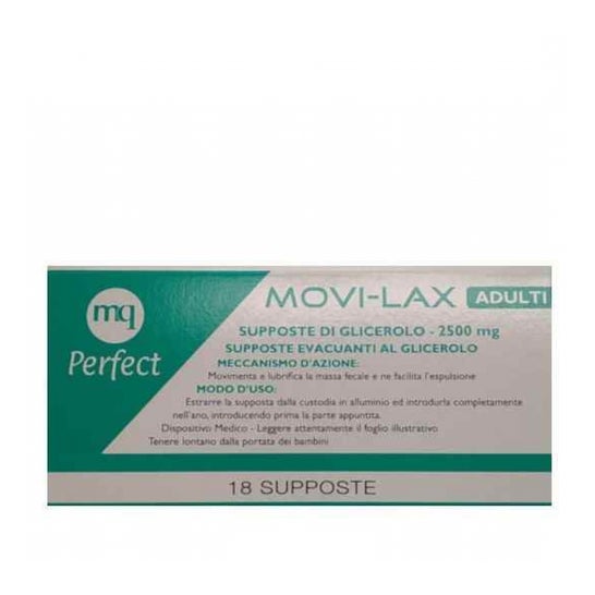 MQ Perfect Movi-Lax Suppositoires au Glycérol 2500mg 18uts