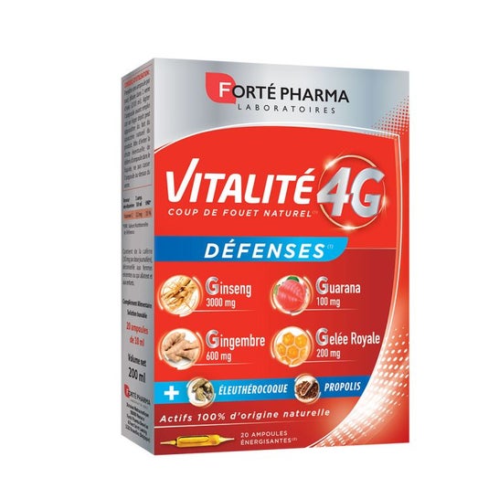 Forté Pharma Vitalité 4G Défenses 20 Ampoules