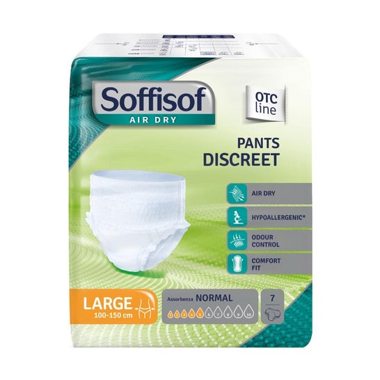 Soffisof Air Dry Pants Discreet Normal L 100-150cm 7uts