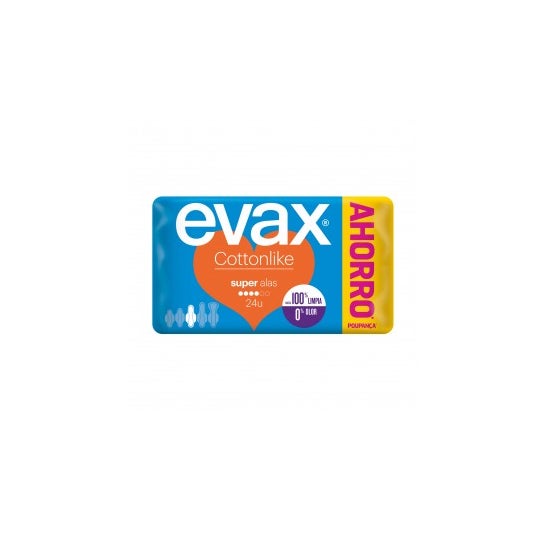 EVAX Compresa Cottonlike con Alas 24Uds