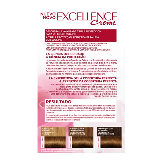L'Oreal Excellence Creme Hair Dye N5.3 Light Brown 1pc