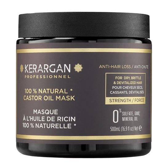 Kerargan Anti-Chute Masque à l'Huile de Ricin 500ml