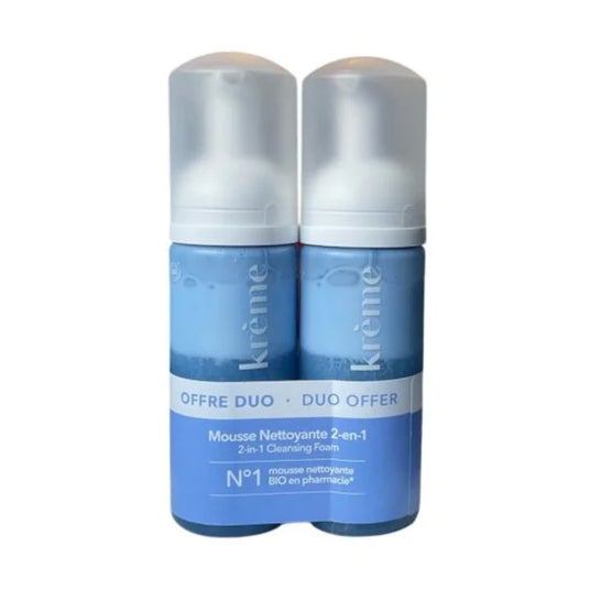 Krème Mousse Nettoyante 2 en 1 Duo 2 x 150 ml