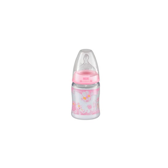 Tétine Nuk bouteille Rose silicone taille 1 orifice m 150ml