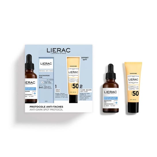 Lierac Coffret Sérum Anti-Taches + Sunissime Fluide Spf50+