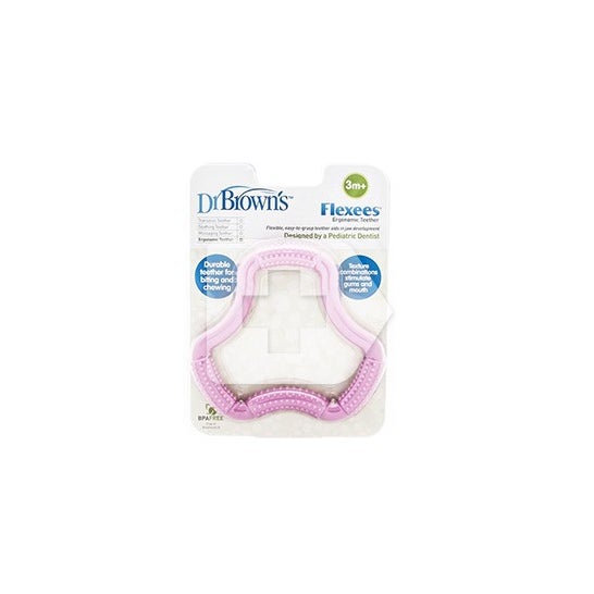 Dr Brown's Biting A-Shaped Pink 1u Dr Brown's Biting A-Shaped Pink 1u
