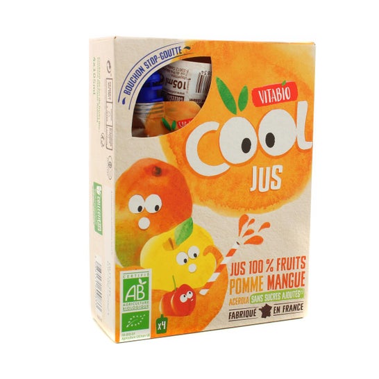 Vitabio Cool Jus Pomme Mangue 4x105ml