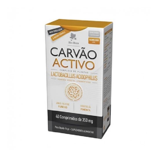 Bio-Hera Carvão Activo 350mg 40comp Bio-Hera Carvão Activo 350mg 40comp