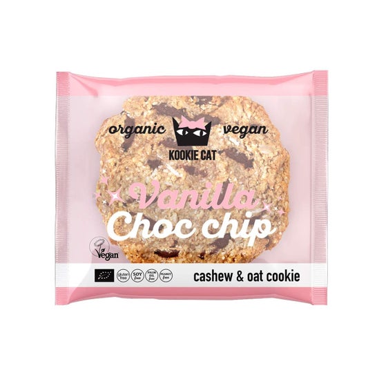 Kookie Cat Biscuit Pépites de Chocolat Vanille Bio 50g