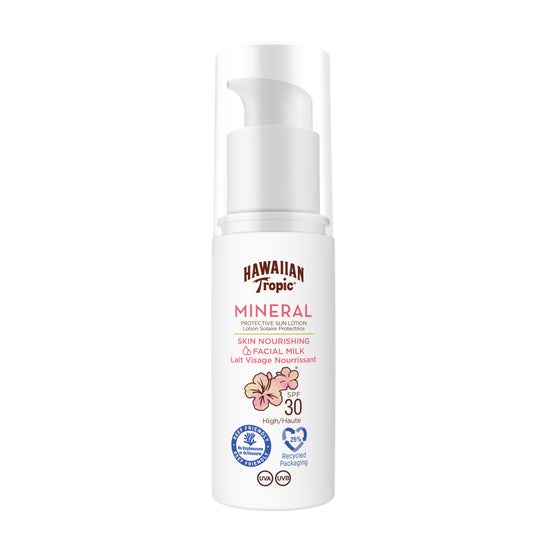 Hawaiian Tropic Mineral Skin Lait Solaire Visage SPF30 50ml