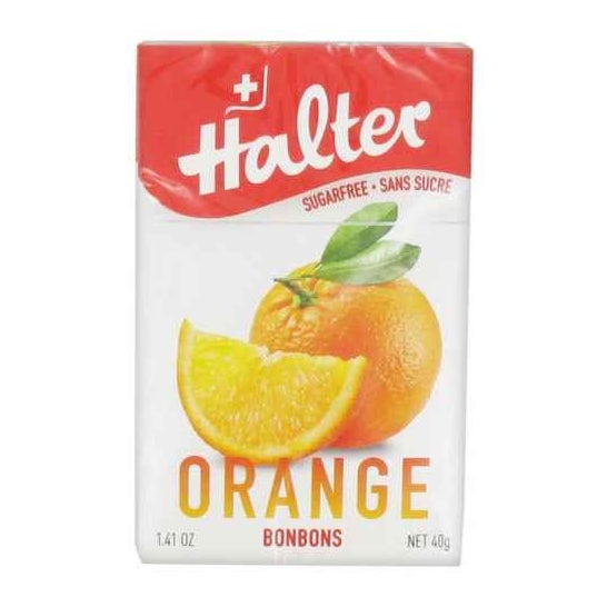 Halter Bonbons Orange Sans Sucres 40g