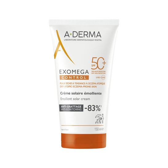 A-Derma Exomega Control Crème Solaire Émolliente SPF50+ 150ml