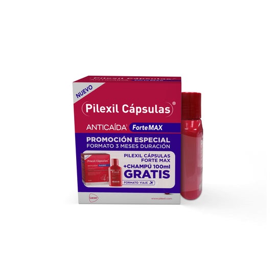Pilexil Pack Forte Max 90 Capsules + Shampooing 100ml