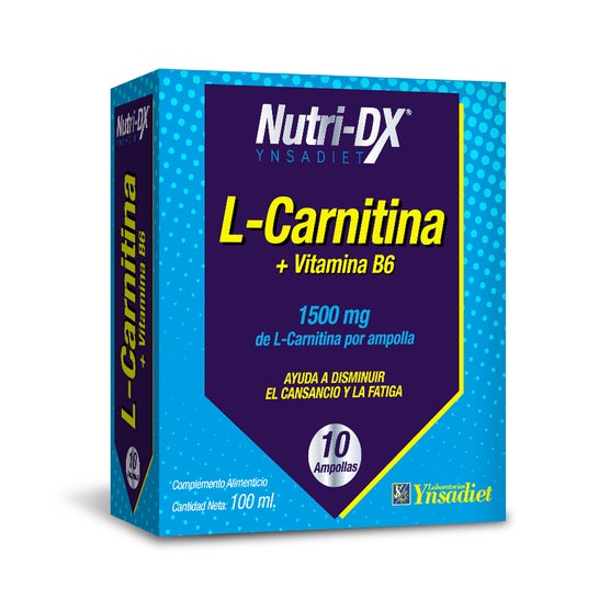 Nutri-DX L-carnitine +vitamine B6 10 Ampoules