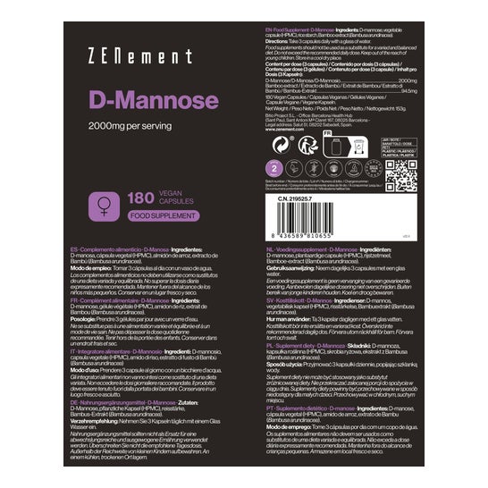 Zenement D-Mannose 180caps