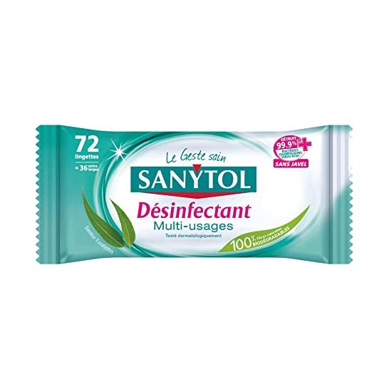 Sanytol Toallitas Desinfectantes 72 sobres