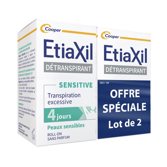 Etiaxil Détranspirant Sensitive Peaux Sensibles Roll-On 2x15ml
